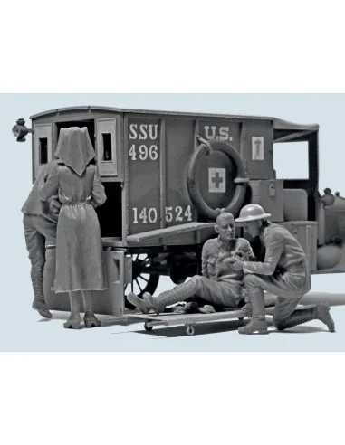 WWI US Medical Personnel, 1/35 - ICM 35694