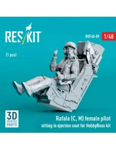 Rafale (C, M) female pilot sitting in ejection seat for HobbyBoss k... 2