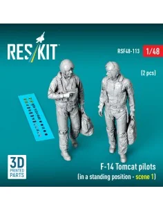 F-14 Tomcat pilots (in a standing position - scene 1) (2 pcs) (3D P...