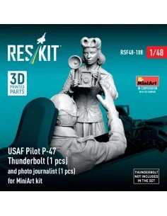 USAF Pilot P-47 Thunderbolt (1 pcs) and photo journalist (1 pcs) fo... 2