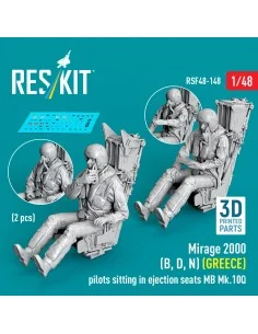 Mirage 2000 (B, D, N) (GREECE) pilots sitting in ejection seats MB ...