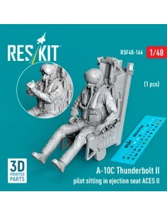A-10C Thunderbolt II pilot sitting in ejection seat ACES II (1 pcs)...