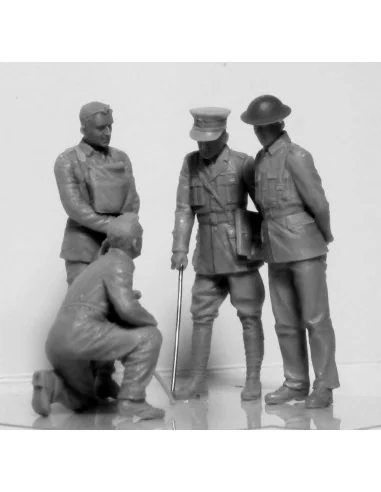 [NO_DESC] WWI British Tank Crew (4 figures), 1/35 - ICM 35708