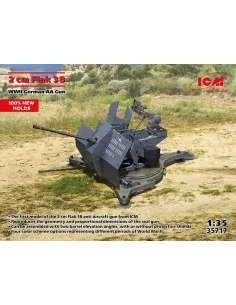 Flak 38, WWII German AA Gun (100% new molds), 1/35 - ICM 35717