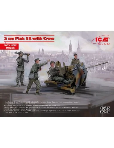Flak 38 with Crew, 1/35 - ICM 35718