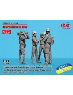 Journalists in War (4 figures) (100% new molds), 1/35 - ICM 35751