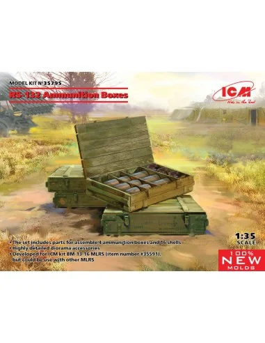 RS-132 Ammunition Boxes (100% new molds), 1/35 - ICM 35795