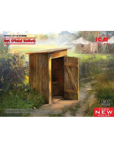 WC (Field Toilet) (100% new molds), 1/35 - ICM 35800