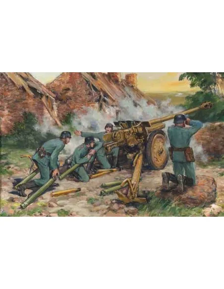 [NO_DESC] 7, 62cm Pak 36(r) with German Crew, 1/35 - ICM 35801