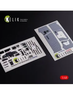 O-2A Skymaster interior 3D decals grey decoration type for ICM kit,...