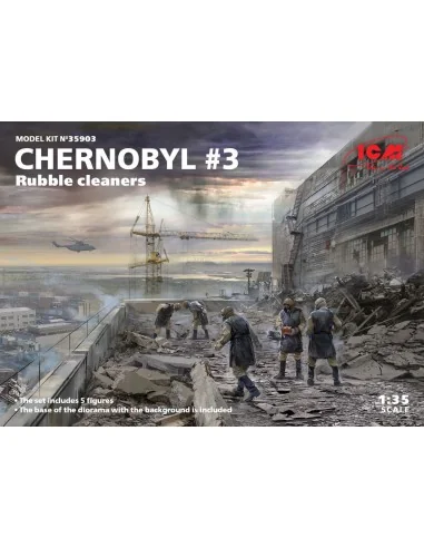 Chernobyl3. Rubble cleaners (5 figures), 1/35 - ICM 35903