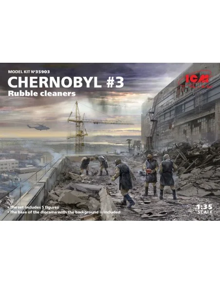 Chernobyl3. Rubble cleaners (5 figures), 1/35 - ICM 35903