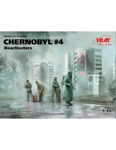 Chernobyl4. Deactivators (4 figures), 1/35 - ICM 35904