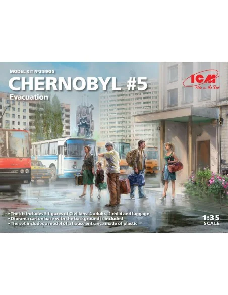 Chernobyl5. Extraction (4 adults, 1 child and luggage) (100% new mo...