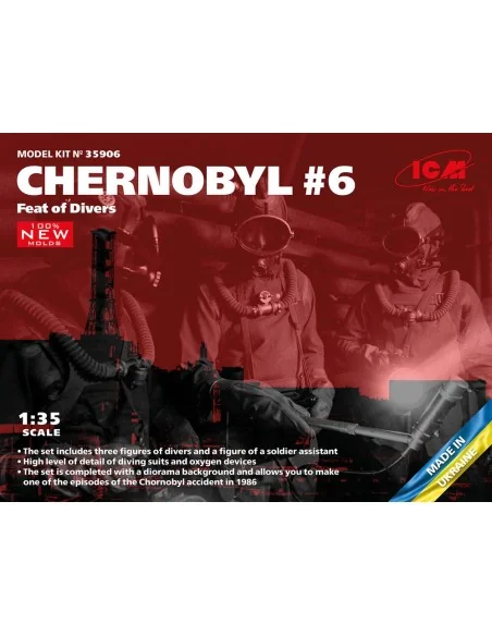 Chernobyl 6. Feat of Divers(3 figures) (100% new molds), 1/35 - ICM...