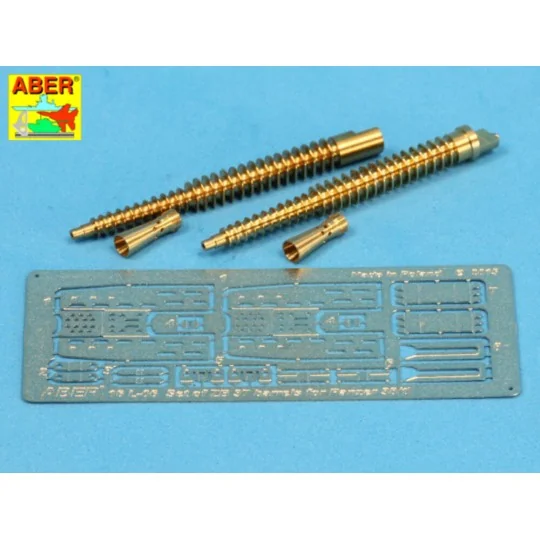 Set of two barrels ZB 37 for Panzer 38(t), 1/16 - Aber Models 16 L-06 Set of two barrels ZB 37 for Panzer 38(t), 1/16 - Aber Models 16 L-06