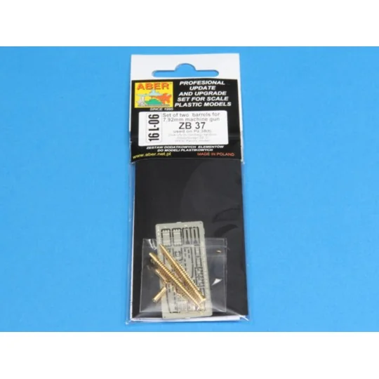 Set of two barrels ZB 37 for Panzer 38(t), 1/16 - Aber Models 16 L-06 Set of two barrels ZB 37 for Panzer 38(t), 1/16 - Aber Models 16 L-06