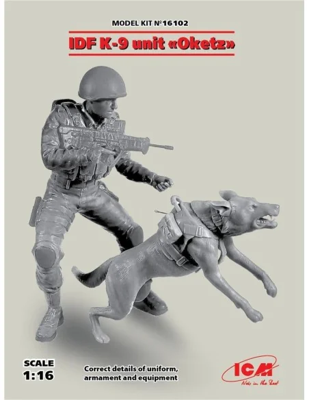 IDF K-9 Unitz "OKETZ" with dog, 1/16 - ICM 16102