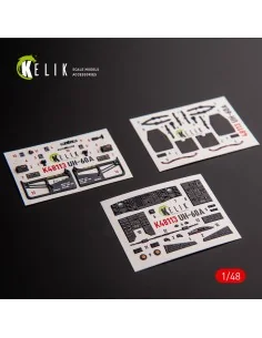 UH-60A Black Hawk - Type 1 interior 3D decals for ICM kit, 1/48 - K...