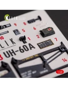 UH-60A Black Hawk - Type 1 interior 3D decals for ICM kit, 1/48 - K... 2