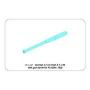 German 3, 7 cm KwK A 7 L/42 tank gun barrel for Pz.Kpfw.(38), 1/16 ...