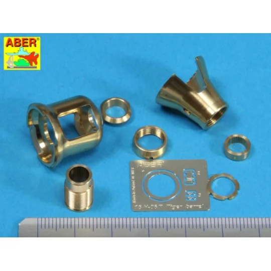 Early muzzle brake used on German 8,8zm barrel Tiger I-early and Ti...