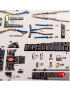 F-104G - interior 3D decals for Kinetic kit, 1/48 - Kelik K48120 2