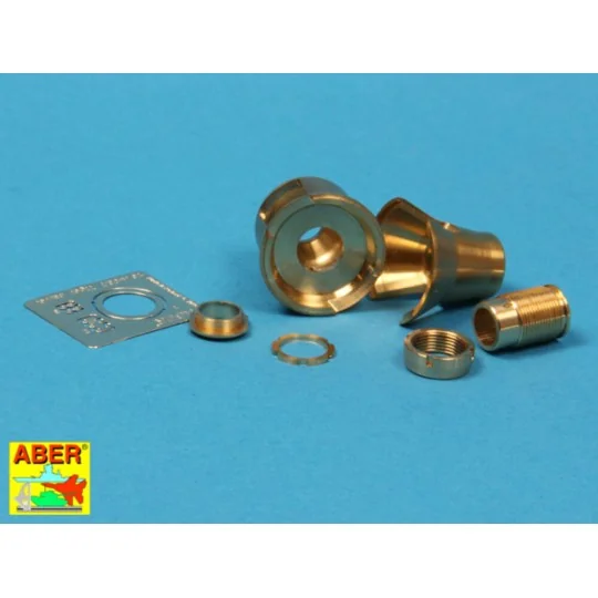 Early muzzle brake used on German 8,8zm barrel Tiger I-early and Ti...