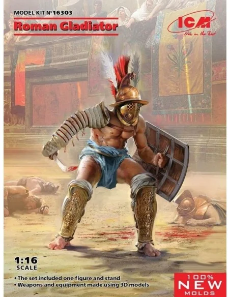 [NO_DESC] Roman Gladiator, 1/16 - ICM 16303
