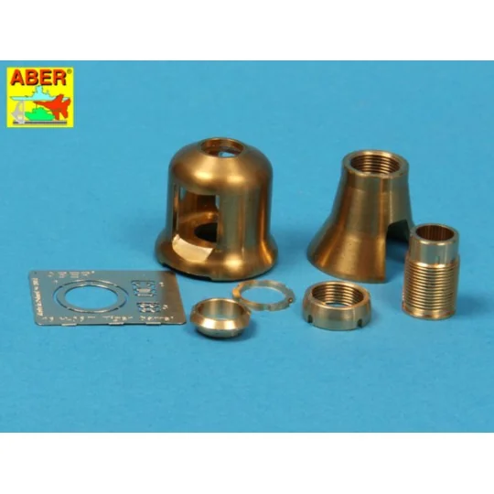 Early muzzle brake used on German 8,8zm barrel Tiger I-early and Ti...