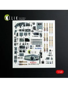 Do-217 N/J - interior 3D decals for ICM kit, 1/48 - Kelik K48143