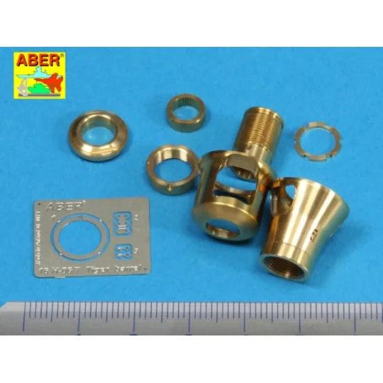 Late muzzle brake forTiger II (Henschel turret), 1/16 - Aber Models... Late muzzle brake forTiger II (Henschel turret), 1/16 - Aber Models...