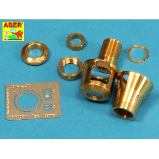 Late muzzle brake forTiger II (Henschel turret) - Aber Models 16 L-09
