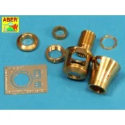 Late muzzle brake forTiger II (Henschel turret) - Aber Models 16 L-09