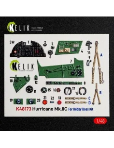 Hurricane Mk.IIC - interior 3D decals for Hobby Boss, 1/48 - Kelik ...