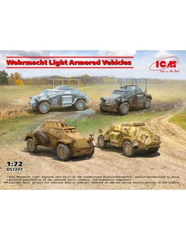 Wehrmacht Light Armored Vehicles, 1/72 - ICM DS7207