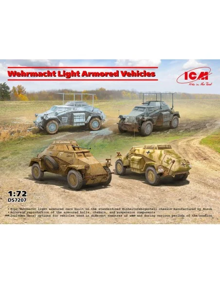 Wehrmacht Light Armored Vehicles, 1/72 - ICM DS7207