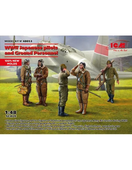 Japanese pilots and Ground Personnel WWII (100% new molds), 1/48 - ...
