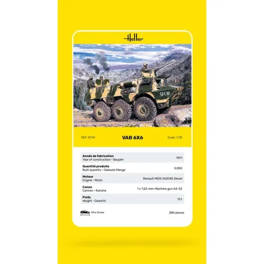 VAB 6x6, 1/35 - Heller 81141