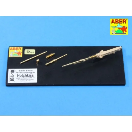 Barrel for Hotchkiss Mle 1914, 1/16 - Aber Models 16 L-10 Barrel for Hotchkiss Mle 1914, 1/16 - Aber Models 16 L-10