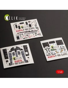 F-15C (Late) - interior 3D decals for Hasegawa, 1/48 - Kelik K48176 2