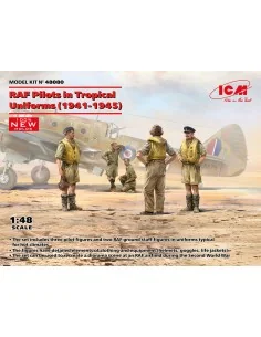 RAF Pilots in Tropical Uniforms (1941-1945) (100% new molds), 1/48 ...