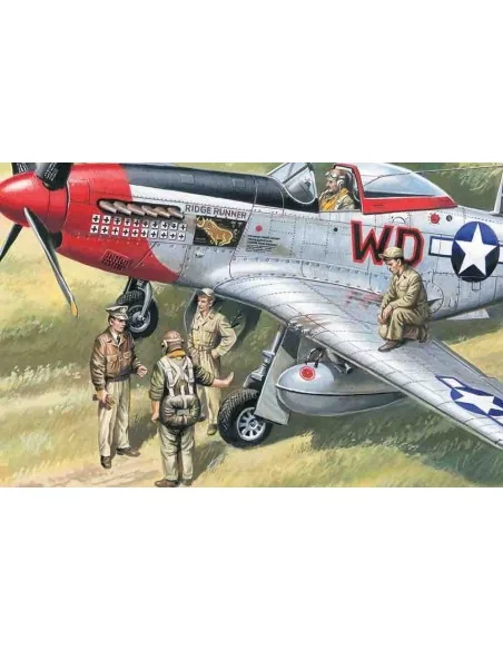 USAAF Piloten und Bodenpersonal, 1/48 - ICM 48083