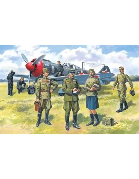 [NO_DESC] Sowjetische Piloten & Bodenpersonal 1943-45, 1/48 - ICM 4...