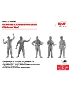 US Pilots & Ground Personnel (Vietnam War) (5 figures) (100% new mo...