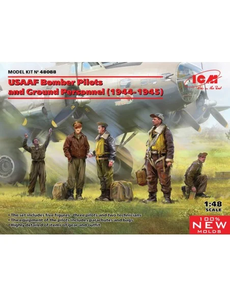 USAAF Bomber Pilots and Ground Personnel (1944-1945) (100% new mold...