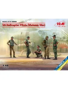 US Helicopter Pilots (Vietnam War)(100% new molds), 1/48 - ICM 48089