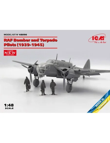 RAF Bomber and Torpedo Pilots (1939-1945) (100% new molds), 1/48 - ...