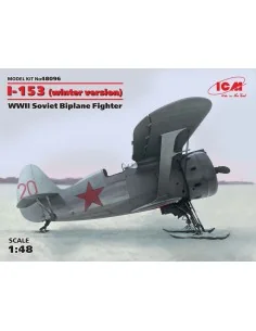 I-153 winter version WWII Soviet Biplane Fighter, 1/48 - ICM 48096