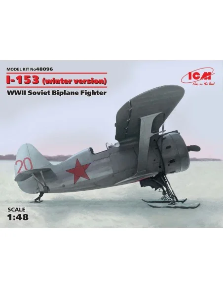 [NO_DESC] I-153 winter version WWII Soviet Biplane Fighter, 1/48 - ...